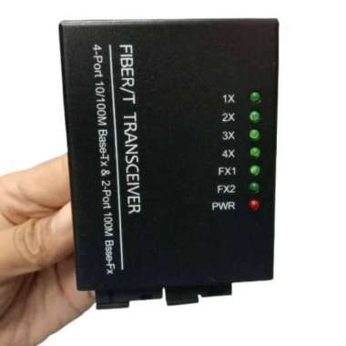 Media Converter Fiber Optik 2 FO 4 LAN | 4 FO 4 lan 10/100 3FO 2 LAN AAB