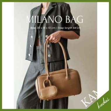 KAMI Milano Bag Shoulder Bag Tas Wanita Terbaru Perempuan 2024 Peanut