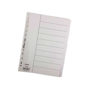 Bantex Kertas Pembatas / Index Dividers / Pembatas Binder A4 Warna Putih