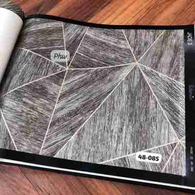 WALLPAPER DINDING MOTIF GEOMETRI ABSTRAK MODERN ABU JADE 48-085