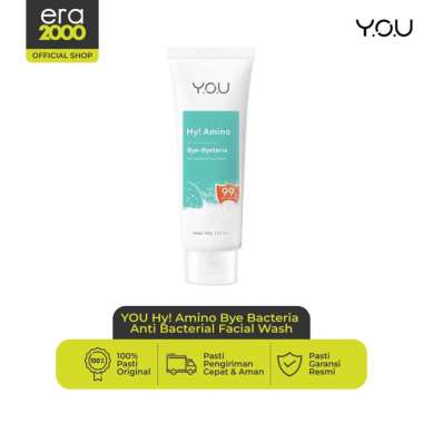Era 2000-YOU Hy! Amino Bye-Byeteria Anti Bacterial Facial Wash | Sabun Cuci Muka Anti Bakteri | Pond