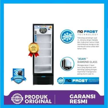 Steko Showcase 4 Rak 168 Liter No Frost Pendingin Kulkas Tanpa Bunga Es