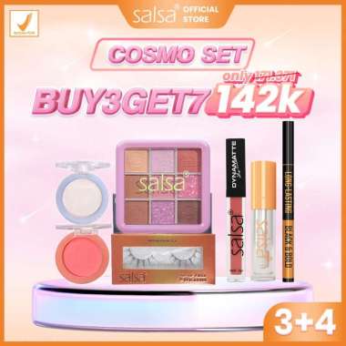 SALSA Douyin Korean Makeup Set - Galaxy Series|Lip Cream|Lip Glow Serum|Faux Fake Eyelashses|Eyeline