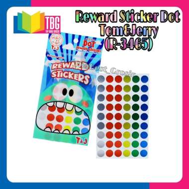 1 PCS REWARD STICKER DOT TOM&JERRY / LABEL STICKER/ STICKER POLKADOT/ STICKER LOVE/ STICKER STAR DOT