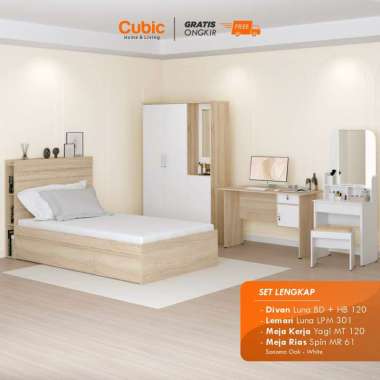 Cubic Set Kamar Tidur / Paket Kamar Platinum 1 / LUNA HBD 120 + LUNA LPM 201/301 + SPIN MR 61 + YAGI