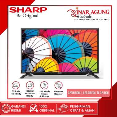 SHARP 2T-C32GD1500I / 32GD1500 LED DIGITAL TV 32 INCH - GARANSI RESMI