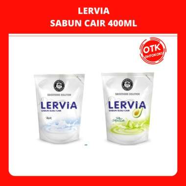 LERVIA SABUN SUSU CAIR SABUN MANDI CAIR 400ML Milk