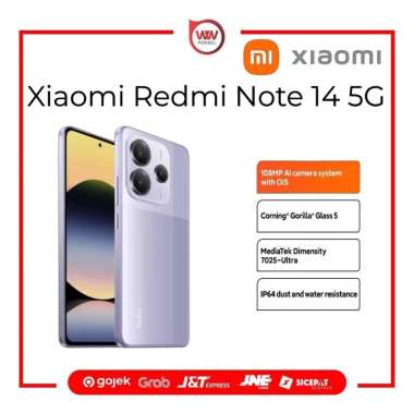 Hp Xiaomi Redmi Note 14 5G Ram 12GB Internal 512GB Garansi Resmi Purple