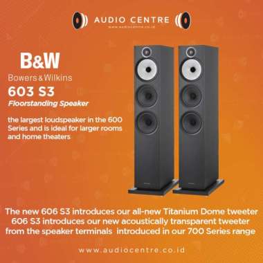 Bowers & Wilkins B&W 603 S3 Floorstanding Speaker passive speaker Black