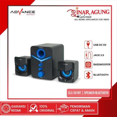 ADVANCE CLS-201BT / CLS201BT SPEAKER MULTIMEDIA SUPER BASS - BIRU