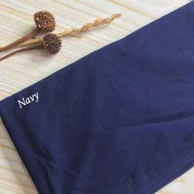 Jilbab Bergo Instan Jersey Syria Non Pet - Panjang dan Nyaman Navy