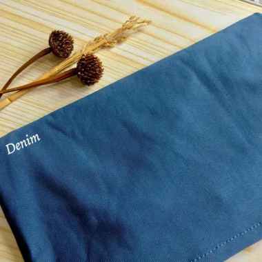 Jilbab Bergo Instan Jersey Syria Non Pet - Panjang dan Nyaman Denim