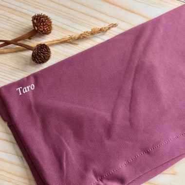 Jilbab Bergo Instan Jersey Syria Non Pet - Panjang dan Nyaman Taro