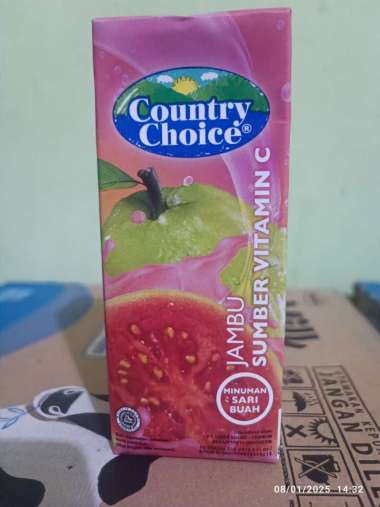 Country Choice Juice UHT 250 ml [KARTON isi 24pcs] Jambu