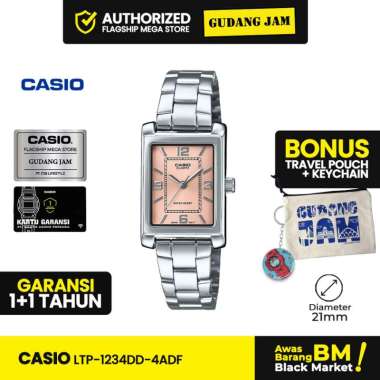 Jam Tangan Casio Wanita LTP-1234DD-4ADF Analog Rantai