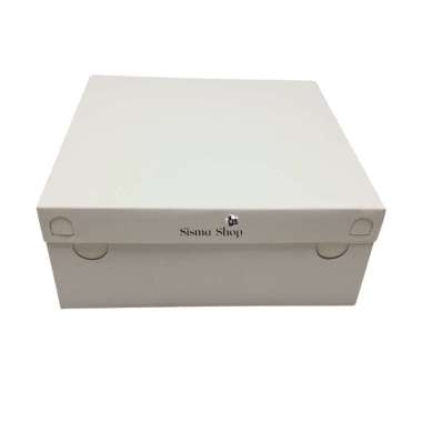 Salin Box Nasi / Box Polos 18 x 18 cm / Dus Box Kue Karton Putih Susu
