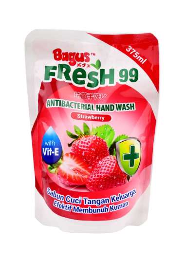 Bagus fresh sabun cuci tangan strawberry refill 375 ml