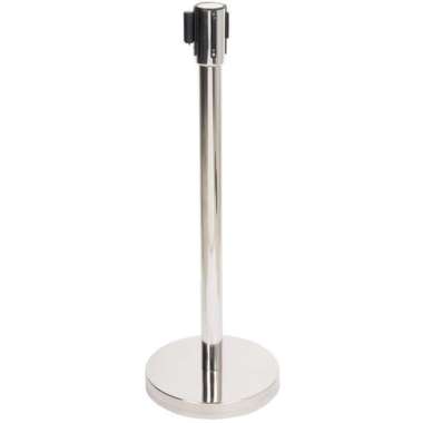 TIANG ANTRIAN BANK PITA BIRU DAN MERAH STAINLESS RAILING STAND