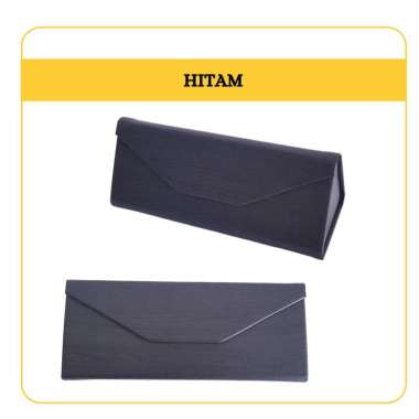 KOTAK KACAMATA LIPAT kulit box kacamata hardcase kacamata lipat segitiga ringan anti pecah [KLS] HIT
