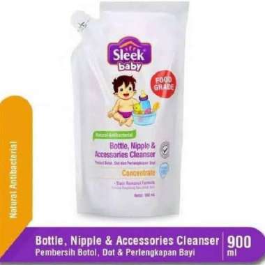 Sleek sabun cuci botol 900ml refill