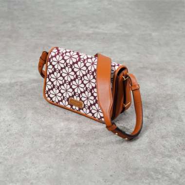 Tas KATE SPADE JACQUARD FLORAL CAMEL HOBO BAG CROSS BODY BAG 100% ORIGINAL 21X8X14CM