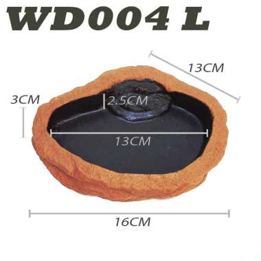 WD005 WATER DISH FEEDINGDISH WADAH MAKANAN MINUMAN ULAR CORNSNAKE BALLPHYTON BEARDED DRAGON BD DUNNE