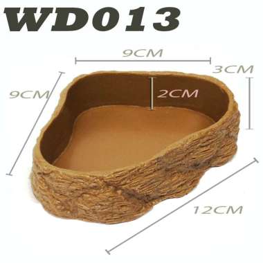 WD005 WATER DISH FEEDINGDISH WADAH MAKANAN MINUMAN ULAR CORNSNAKE BALLPHYTON BEARDED DRAGON BD DUNNE