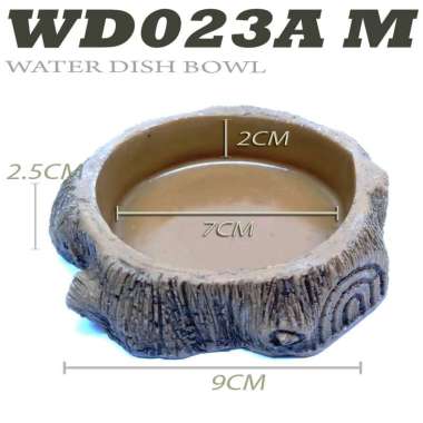 WD005 WATER DISH FEEDINGDISH WADAH MAKANAN MINUMAN ULAR CORNSNAKE BALLPHYTON BEARDED DRAGON BD DUNNE