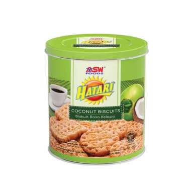 ASW HATARI BISKUIT RASA KELAPA TIN 325 GR