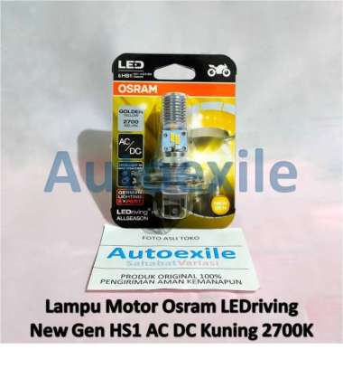 Osram LED HS1 AC DC Kuning 2700K Golden Yellow All Season Lampu Motor