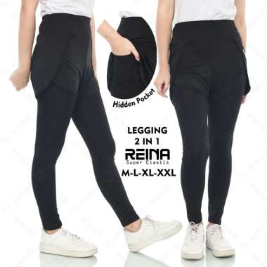 Armisth - Celana Legging Wanita Hijab Friendly Reina / Bawahan Olahraga 2 in 1 Legging + Inner Lari 