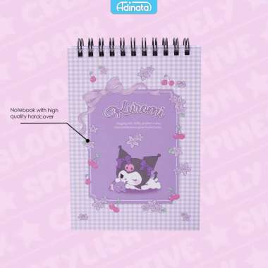 Kuromi A6 Memo Spiral Notebook 2532-4305 - Adinata / Buku Catatan / Memo