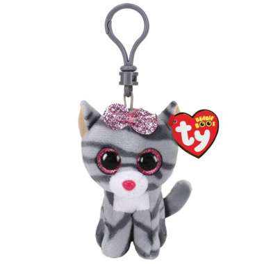 TY Toys Beanie Boos Plush Keychain - Gantungan Kunci Bag Charm Boneka Kiki Cat