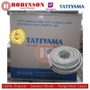 TATEYAMA PIPA AC 1/4:3/8 TEBAL 0.6 MM COCOK UNTUK 1/2PK , 3/4PK , 1PK