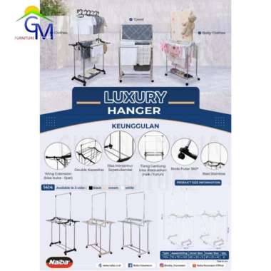 Jemuran Luxury Hanger Merk Naiba