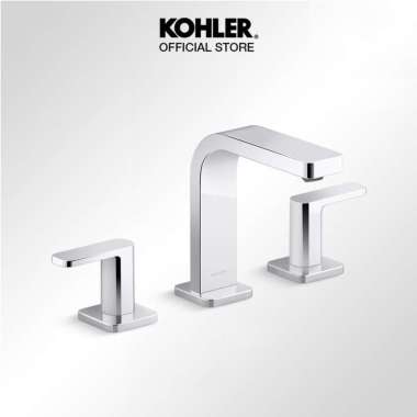 KOHLER Parallel Keran / Kran Air / Lavatory Faucet Widespread Polished Chrome K-23484T-4-CP