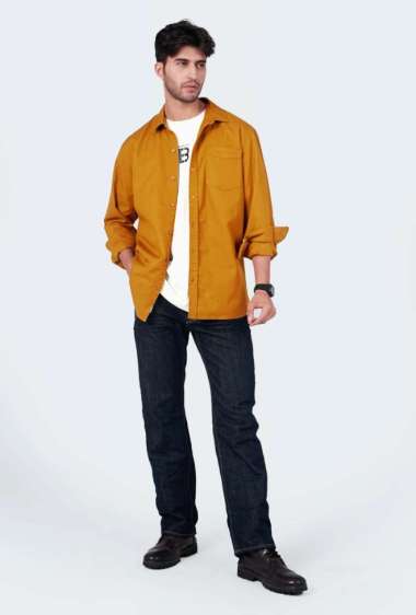 Bombboogie Kemeja Pria Regular Sluber Brown XL