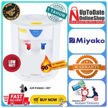 DISPENSER MIYAKO WD-186H WD186H 186H PORTABLE DISPENSER MIYAKO TANGKI ANTI KARAT SUPER LOW WATT MIYA