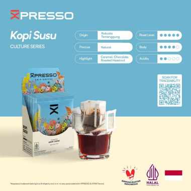 Drip Bag Coffee Kopi Susu - Xpresso Kopi Drip Bag 5pcs