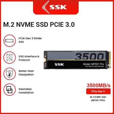 SSK SSD M.2 NVMe 1TB PCIe Gen3 x4 2280 SSD NVMe Gen 3