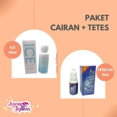 PAKET B CAIRAN ICE 60ml + TETES softlens O2