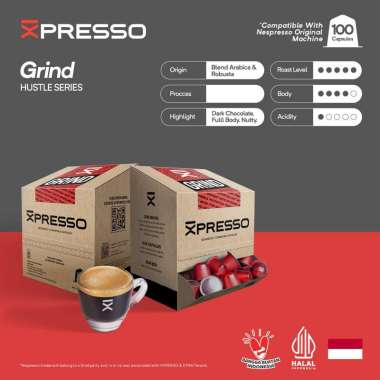 Nespresso Capsule Compatible - Xpresso Coffee Capsule Office Pack Grind Coffee