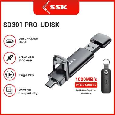 SSK SD301PRO 256GB Portable SSD USB 3.2 TYPE C External SSD