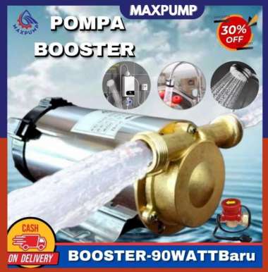 MAXPUMP Mesin Pendorong Air Shower Water Heater Booster 90watt Pompa Booster Otomatis Pendorong Teka