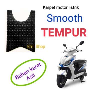 Karpet sepeda motor listrik Smoot TEMPUR Bahan karet asli