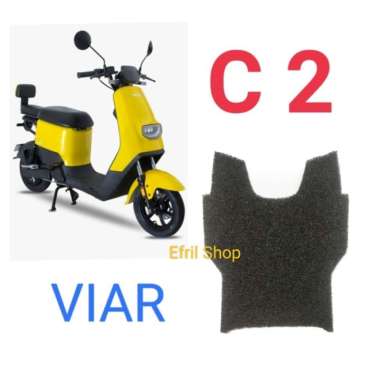 Alas kaki karpet sepeda motor listrik Viar C2 Cokelat