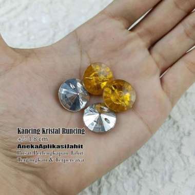 1 LUSIN KANCING KRISTAL RUNCING J668