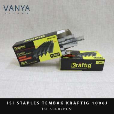 PAKU TEMBAK/ISI STAPLES TEMBAK KRAFTIG 1006J - BAHAN BAKU SOFA/AKSESORIS SOFA/FURNITURE/LEMARI/KURSI/DIVAN/SPRING BED/KASUR/TAS/SEPATU/SANDAL