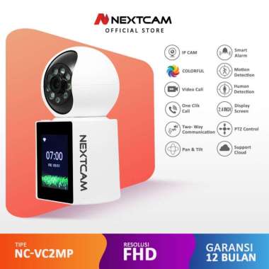 Nextcam smart cctv Videocalling PTZ Bisa putar Colorful tetap warna dalam gelap FullHD Ipcam one-cli