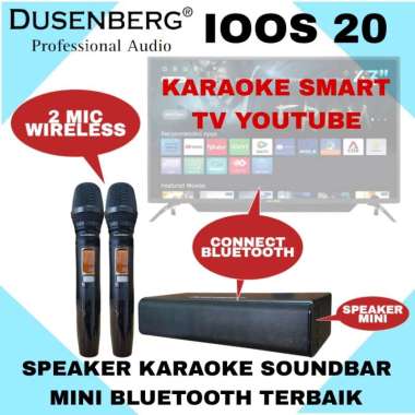 SoundBar Terbaik Speaker Bluetooth Mini Karaoke Smart Tv Youtube DUSENBERG IOOS 20, Bisa Charger Dan